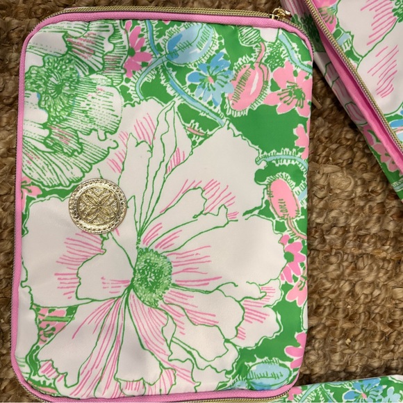 Lilly Pulitzer NEW putting green poppy land set of three packing cubes - Picture 8 of 8